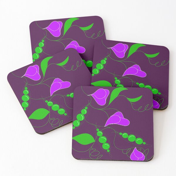 Item preview, Spring Peas with purple flowers designed and sold by potandink.