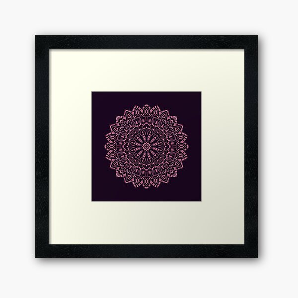 Mandala dotted Framed Art Print