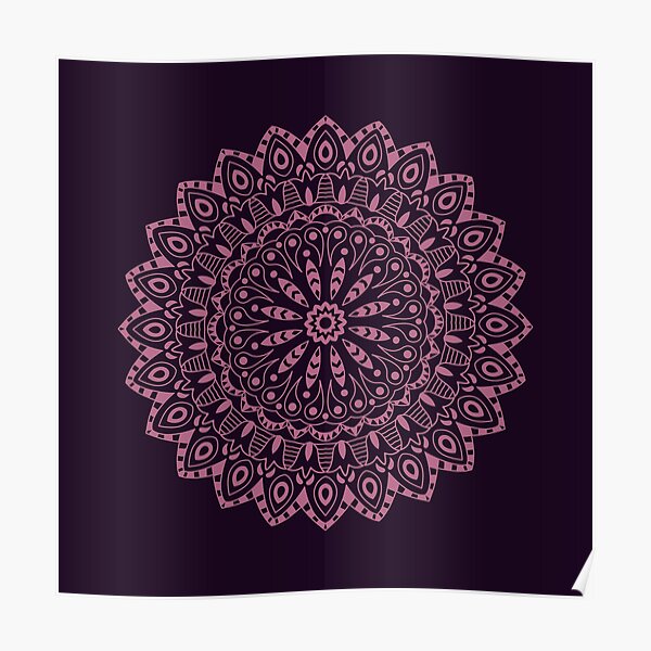 Mandala dotted Poster