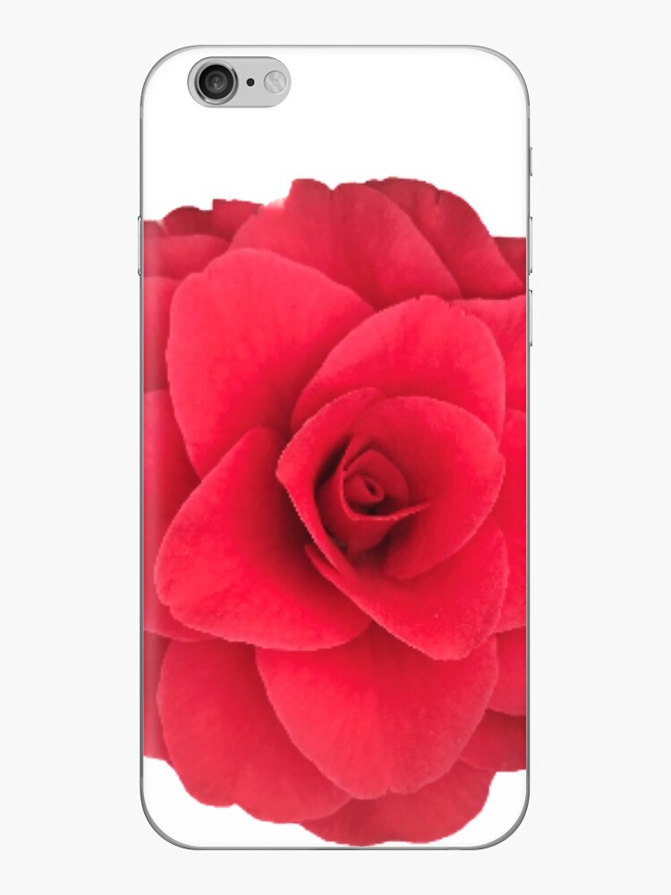 Vinilo para iPhone «Flor de camelia roja» de InalterataArt | Redbubble