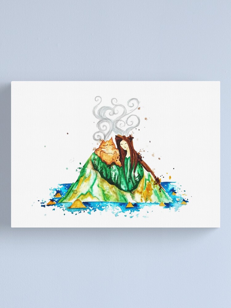 Alternate view of I Lava You Volcanoes in Hawaii - I Love You Canvas Print
