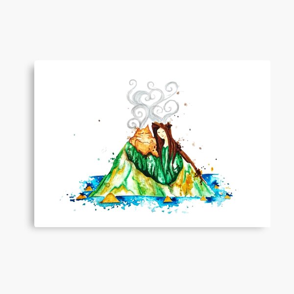 I Lava You Volcanoes in Hawaii - I Love You Canvas Print