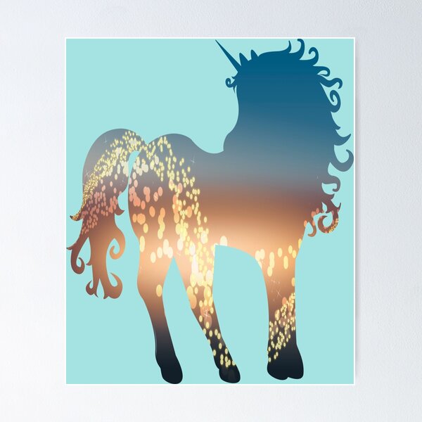 Item preview, GOLDEN COSMIC UNICORN designed and sold by AYANADA.