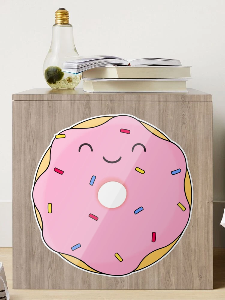 Trinx Cute Seal Pink Donut Floating Coffee Tea Cup Framed On MDF