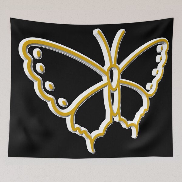 Item preview, Butterfly ~ Yellow & White designed and sold by Boakes-Digital.