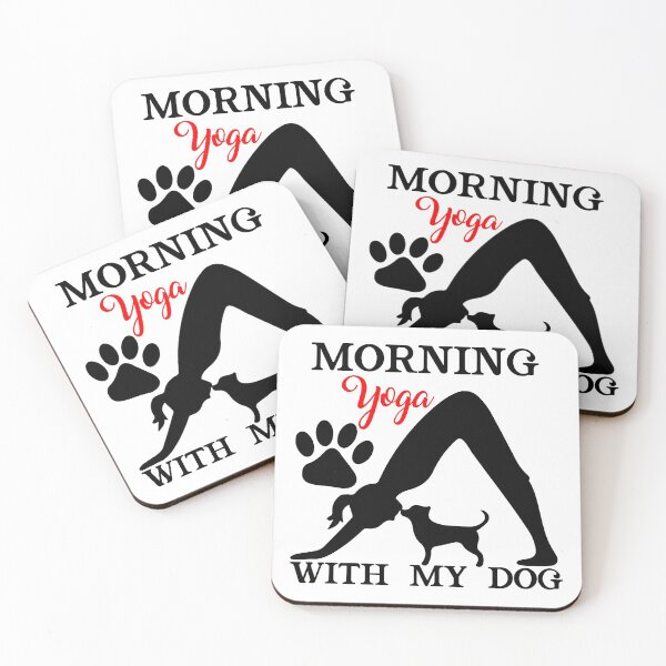 Item preview, Morning Yoga with my Dog designed and sold by LeBreab.