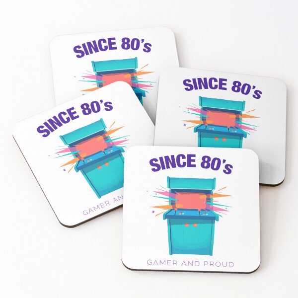 Item preview, Gamer and Proud since 80's - Old school gamer gift designed and sold by Xavier Vieira.