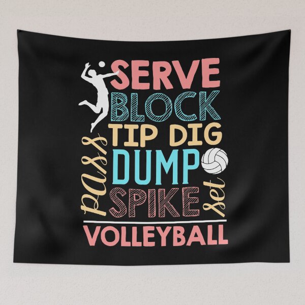 Item preview, Volleyball - Serve Block Tip Dig Dump Spike designed and sold by Charles Brian.