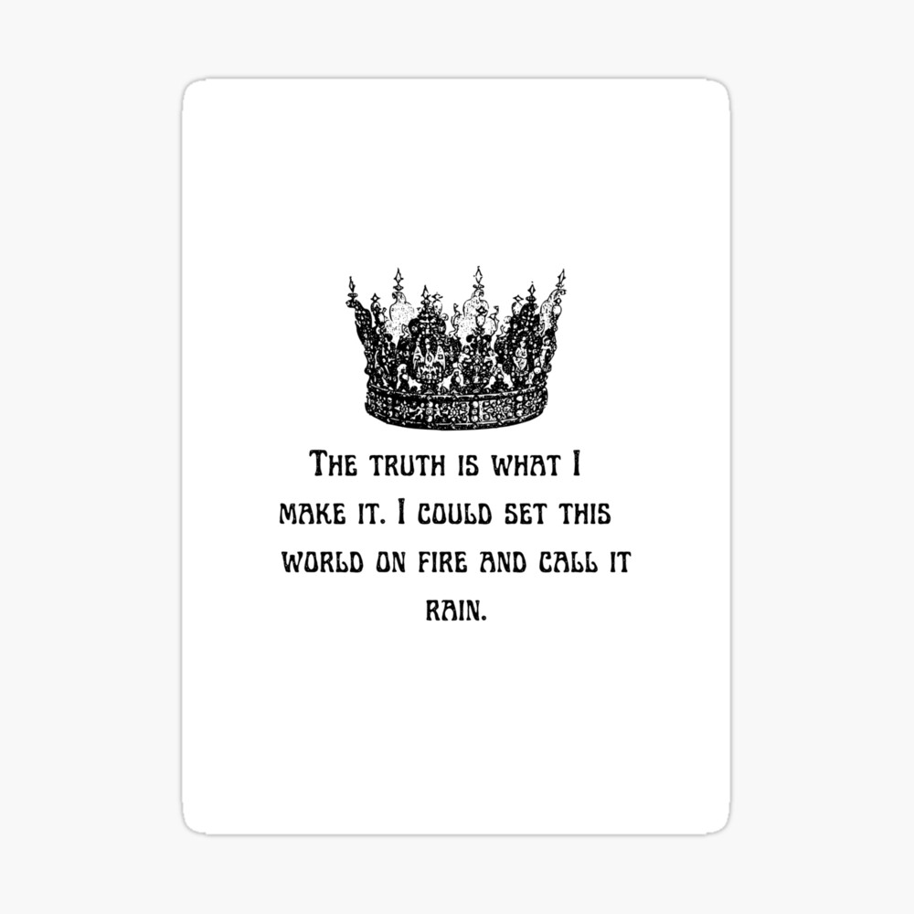 Recept mekanisme let Red Queen Maven Calore Quote" Greeting Card for Sale by mikeyvibes |  Redbubble