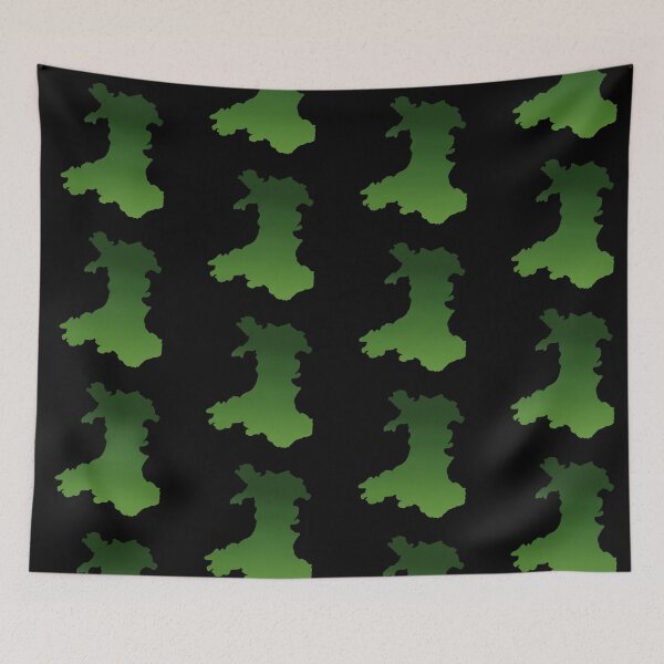 Item preview, Wales outline green gradient  designed and sold by Louisa Powell.