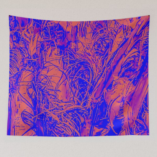Item preview, Palm Peeling Bark Dark Purple and Orange designed and sold by Designs By YL.