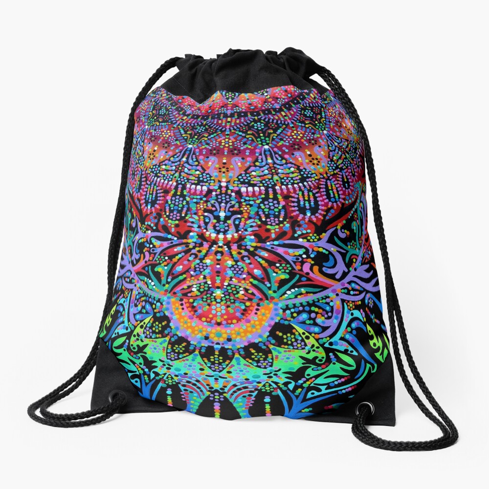 Mandala Energy Drawstring Bag