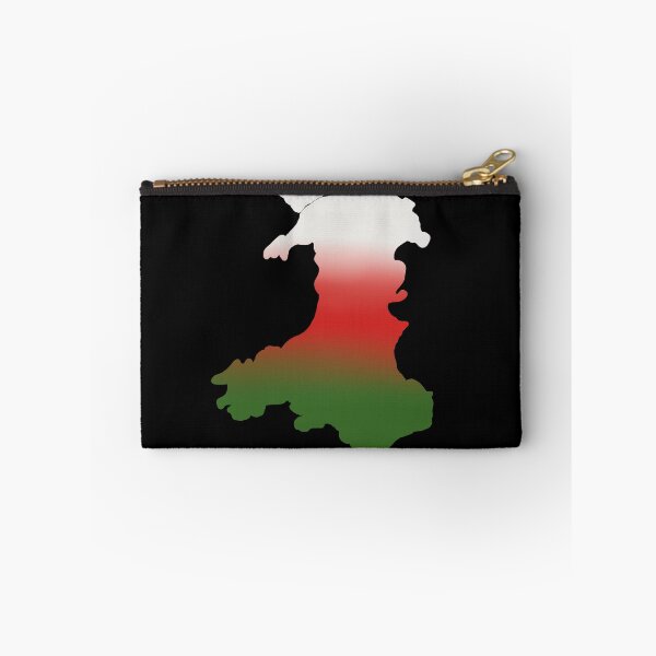 Item preview, Wales outline white red and green stripes designed and sold by Louisa Powell.