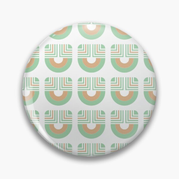 Item preview, brown and green geometric pattern  designed and sold by ddesignnstudio.