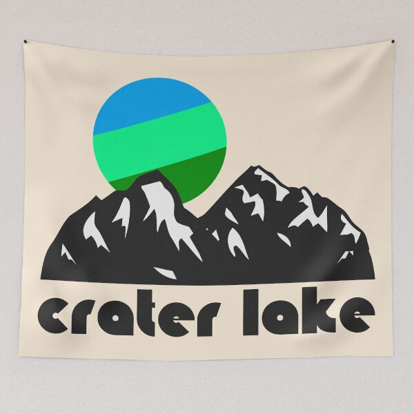 Item preview, Retro Crater Lake ))(( Tourist Souvenir National Park Design designed and sold by acquiesce13.