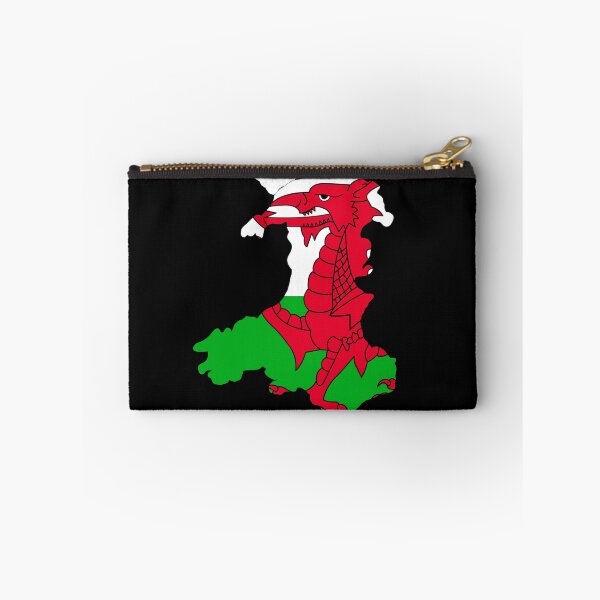 Item preview, Wales outline with flag designed and sold by Louisa Powell.