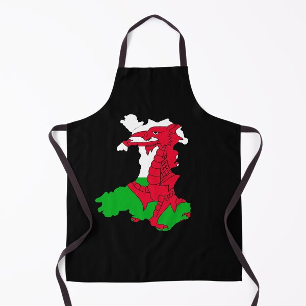 Item preview, Wales outline with flag designed and sold by Louisa Powell.