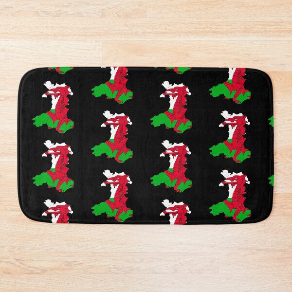 Item preview, Wales outline with flag designed and sold by Louisa Powell.