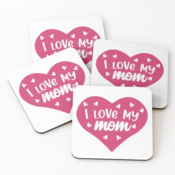Item preview, I love my Mom, you're the best mummy  - Pink designed and sold by Schuva.