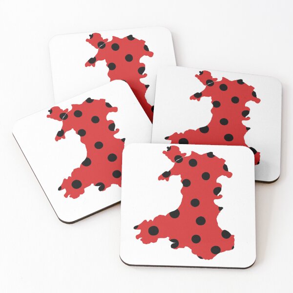 Item preview, Wales outline with black dots designed and sold by Louisa Powell.