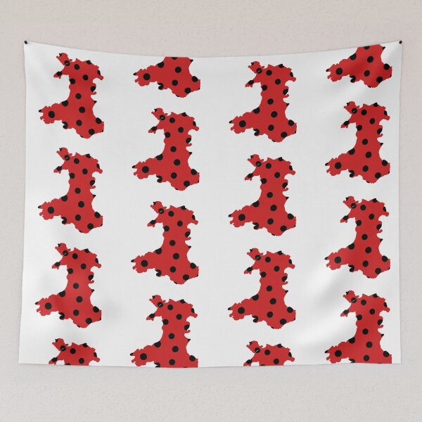 Item preview, Wales outline with black dots designed and sold by Louisa Powell.