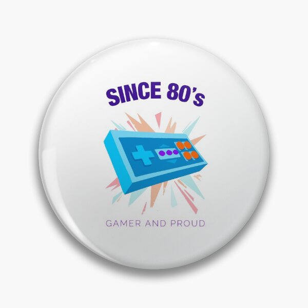 Item preview, Gamer and Proud since 80's - Old school gamer gift designed and sold by Xavier Vieira.