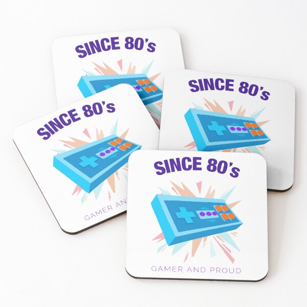 Item preview, Gamer and Proud since 80's - Old school gamer gift designed and sold by Xavier Vieira.