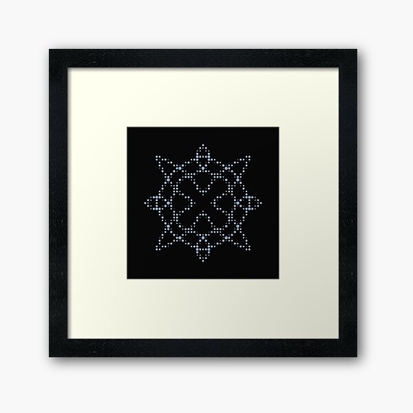 Mandala dotted Framed Art Print