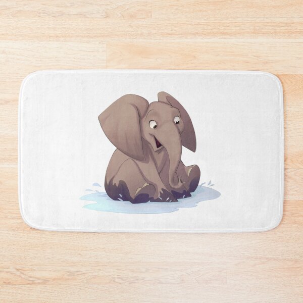 Item preview, Baby African elephant playing in a puddle designed and sold by PaulaBS.