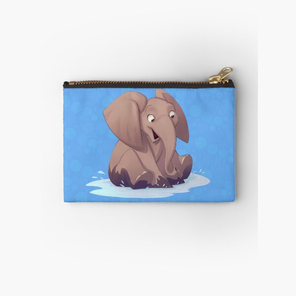 Item preview, Baby African elephant playing in a puddle designed and sold by PaulaBS.