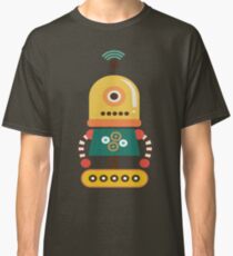 Quirky Retro Wind-up Robot Toy Classic T-Shirt