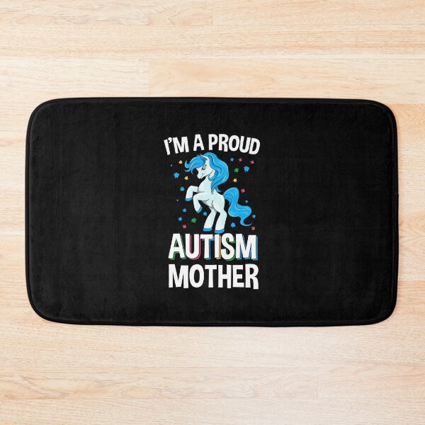 Item preview, I'm a Proud Autism Mother Cute Rainbow Unicorn Autism Mom T-Shirt designed and sold by Artsy Apparels.