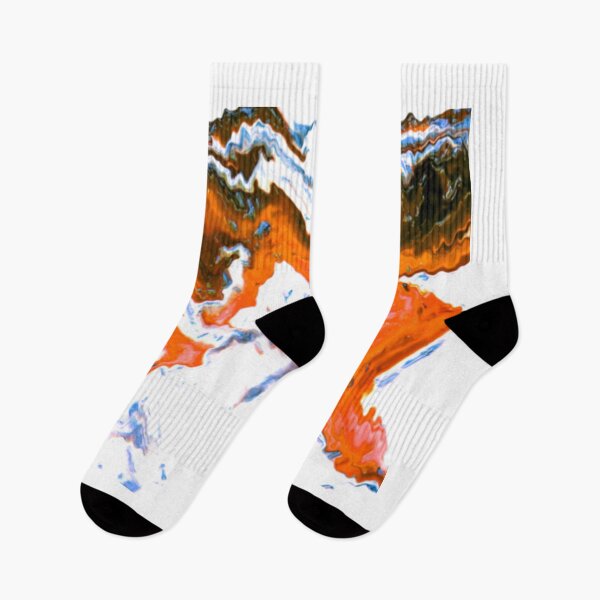 Item preview, Orange, Blue, and White Abstract designed and sold by Latorih10.
