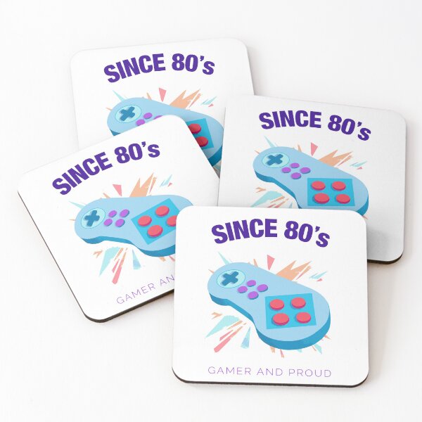 Item preview, Gamer and Proud since 80's - Old school gamer gift designed and sold by Xavier Vieira.