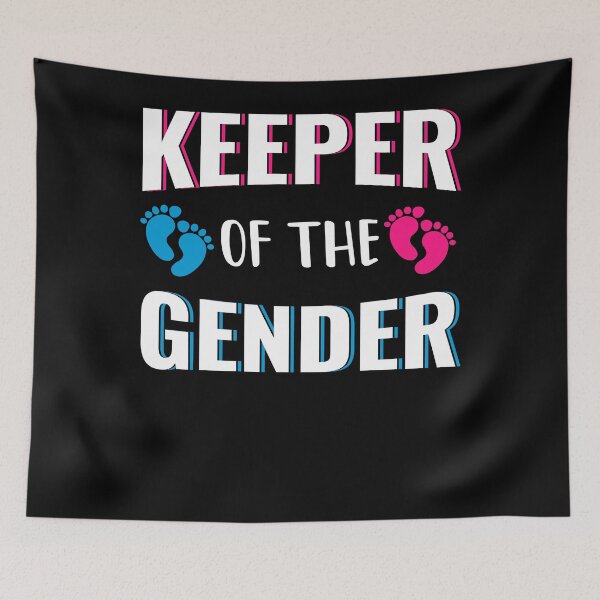 Item preview, Keeper of the Gender Funny Baby announcement gender reveal designed and sold by Artsy Apparels.