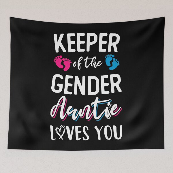 Item preview, Keeper of the Gender Auntie gender-reveal party boy or Girl designed and sold by Artsy Apparels.