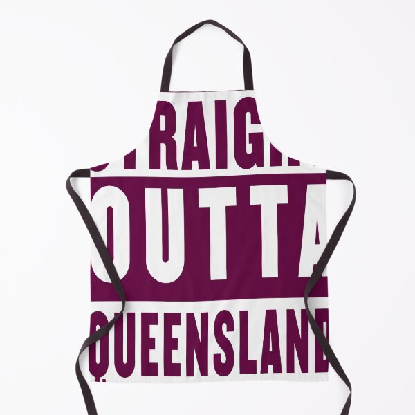 Item preview, straight outta queensland - white designed and sold by fooleproof.