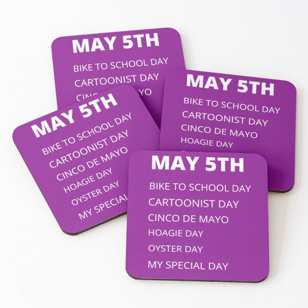 Item preview, Daily holidays - May 5th designed and sold by edwardtiptonart.
