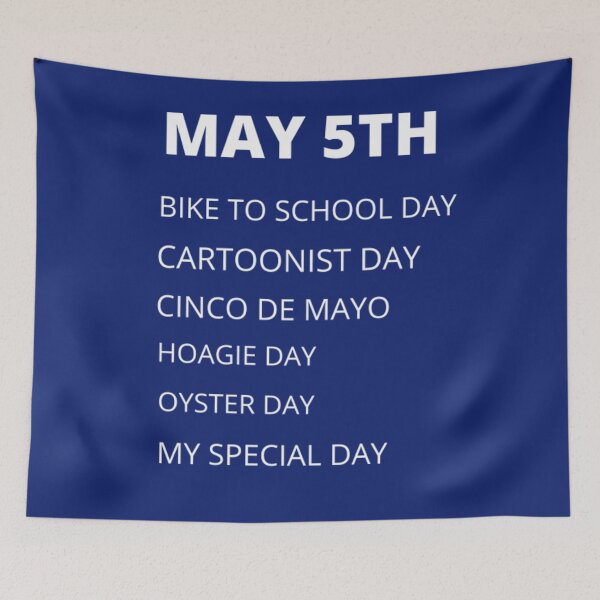 Item preview, Daily holidays - May 5th designed and sold by edwardtiptonart.