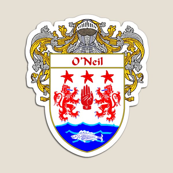 Item preview, O'Neil Coat of Arms / O'Neil Family Crest designed and sold by IrishArms.