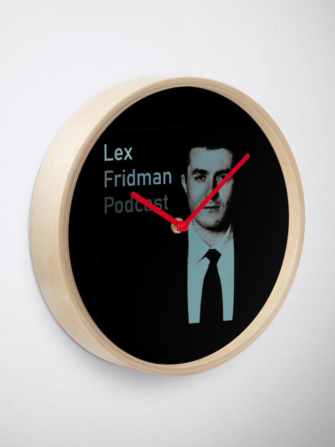 Lex Fridman Podcast Clock for Sale by kronotic