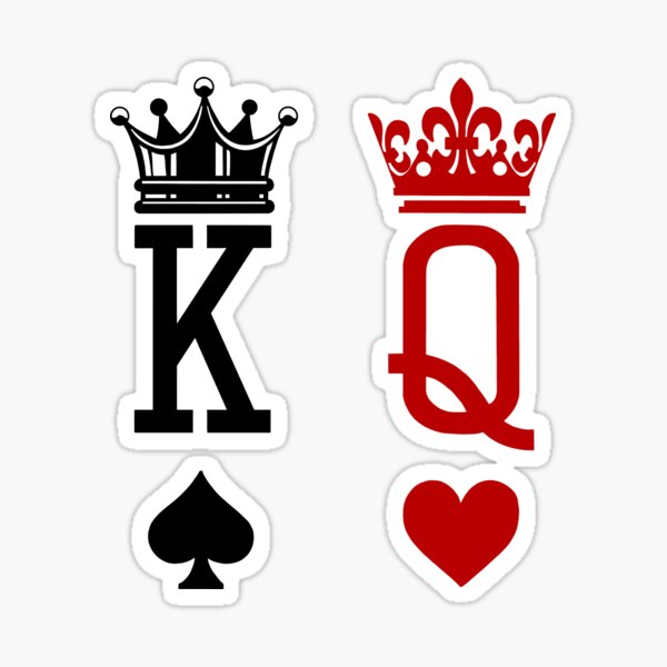 king and queen | Sticker