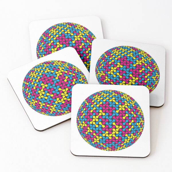 Item preview, CMYK Metaballs Pattern Sphere designed and sold by John Uttley.