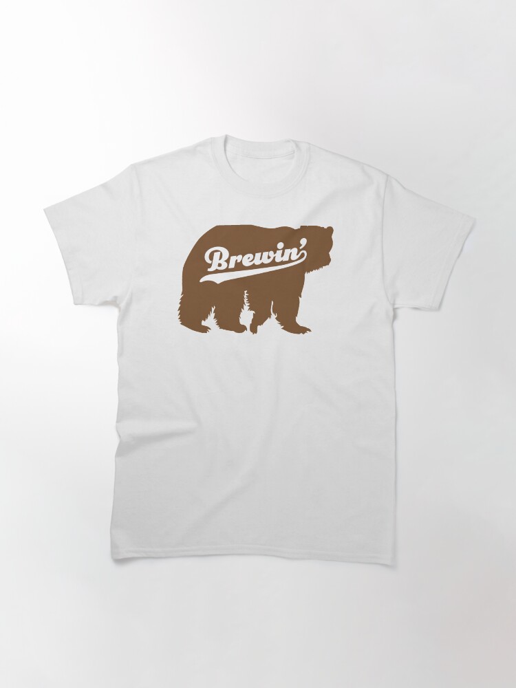 Thumbnail 3 of 7, Classic T-Shirt, Brewin' Bear designed and sold by z7arts.