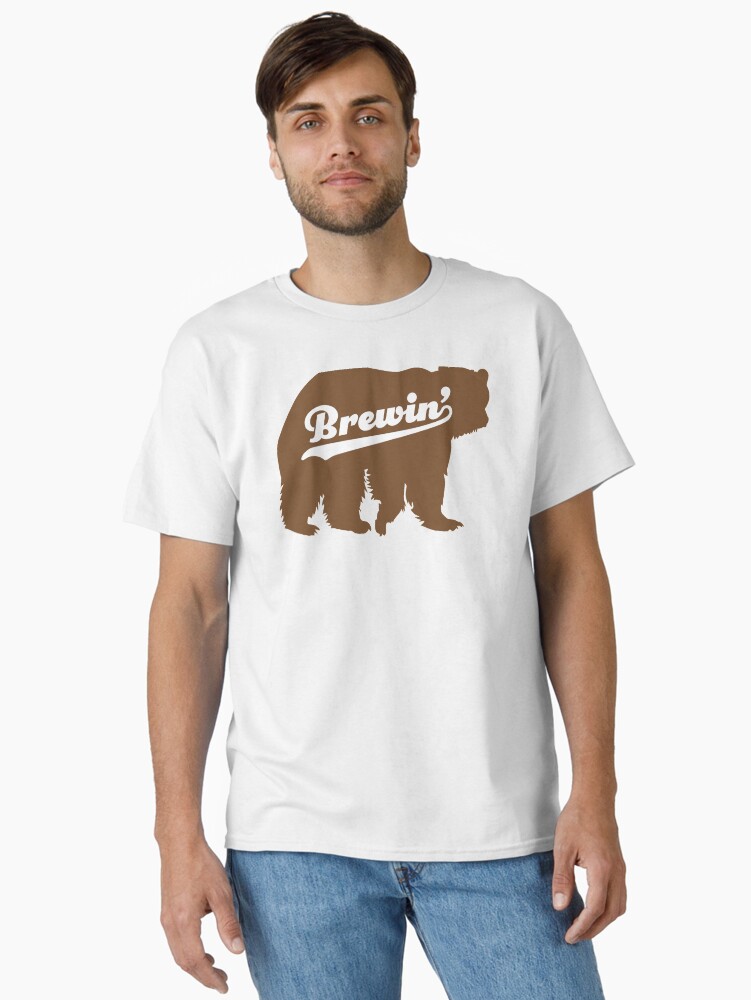 Thumbnail 2 of 7, Classic T-Shirt, Brewin' Bear designed and sold by z7arts.