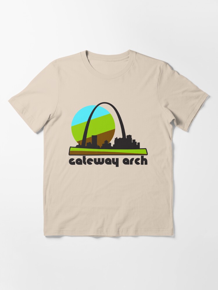 Gateway Arch Red Skyline short sleeve T-Shirt