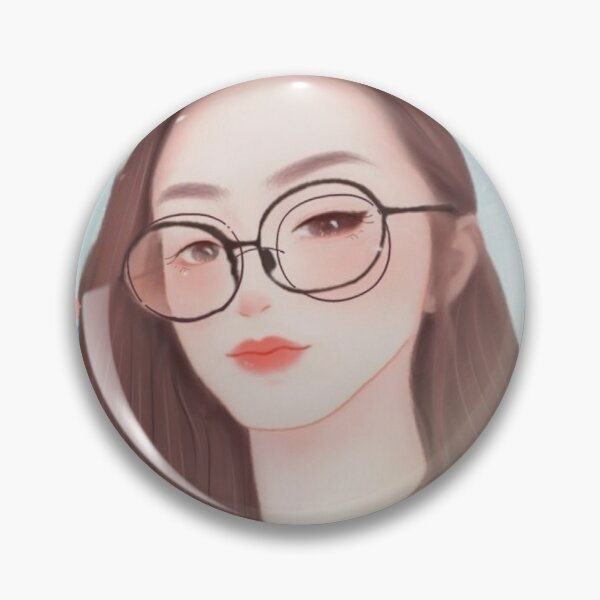 Item preview, Beautiful watercolor canvas of a beautiful woman with glasses and winking designed and sold by chicsignzodiac.