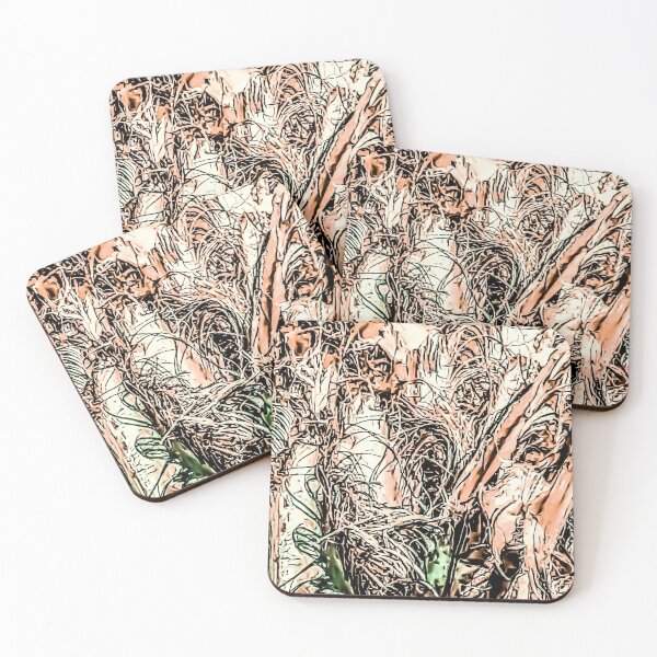 Item preview, Palm Peeling Bark Peach and Green designed and sold by Designs By YL.