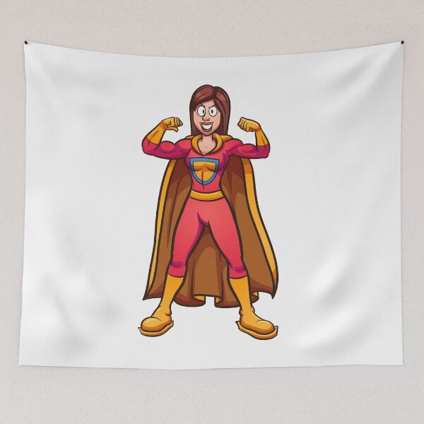 Item preview, Super Fit Mum, Super Strong Mom Hero designed and sold by PosterpartyCo.