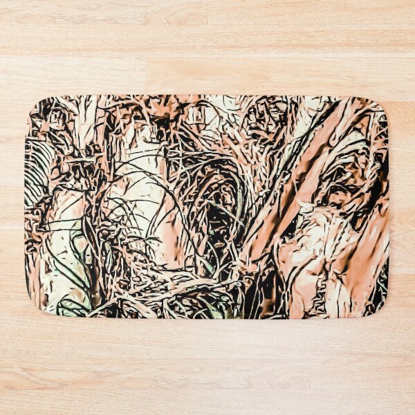 Item preview, Palm Peeling Bark Peach and Green designed and sold by Designs By YL.